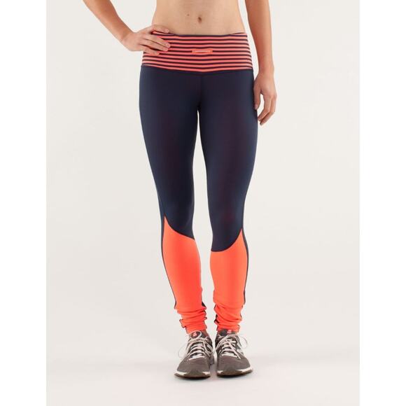 Lululemon Run: Runder Under Pant - Inkwell / Light Flare - Size 8 - Picture 9 of 9